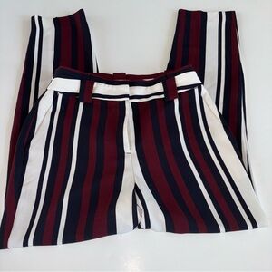 Express Women’s Ankle High Rise Striped Pants Size 4